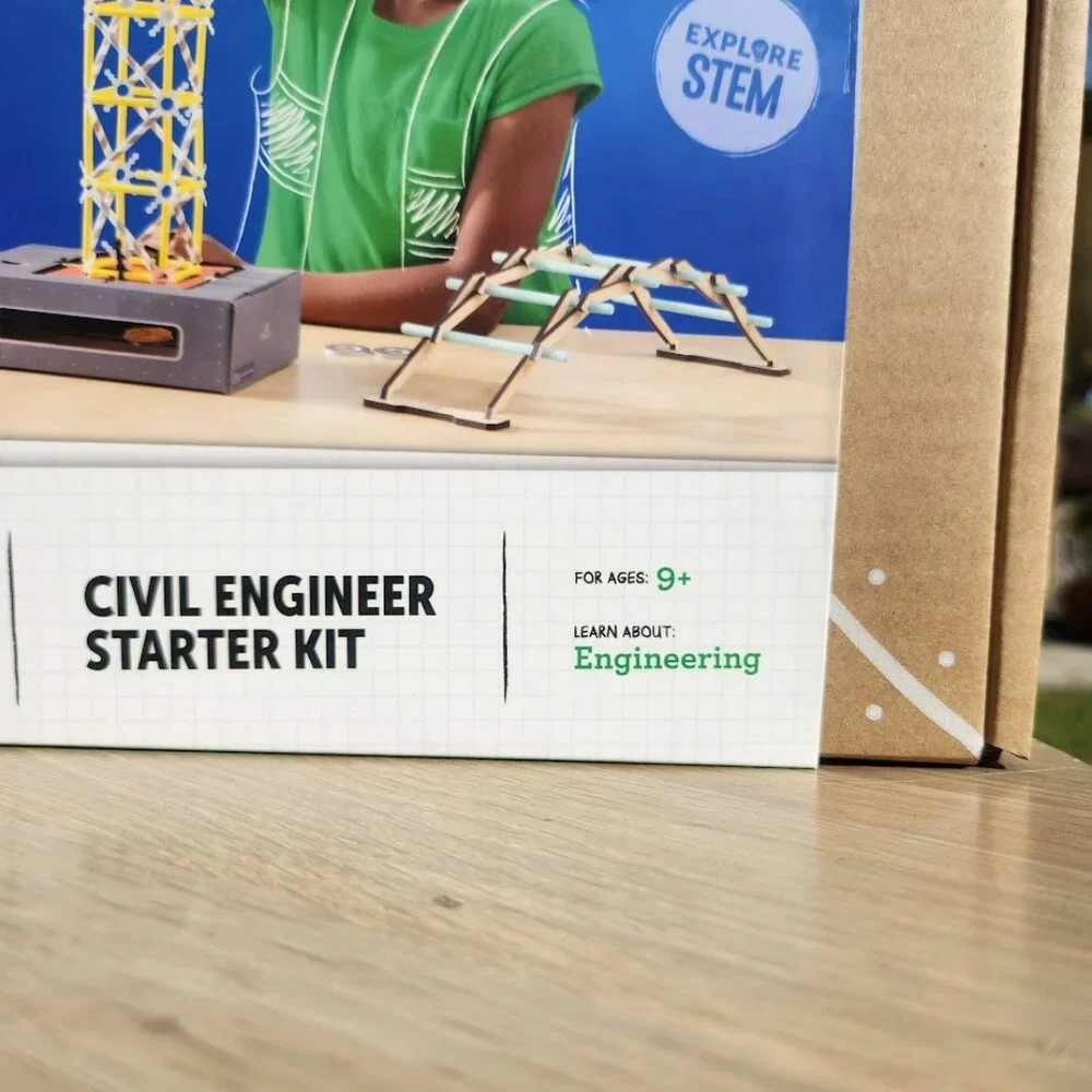KiwiCo Civil Engineer Starter Kit Craft Science Set Kiwi Co. STEM Engineering Sh